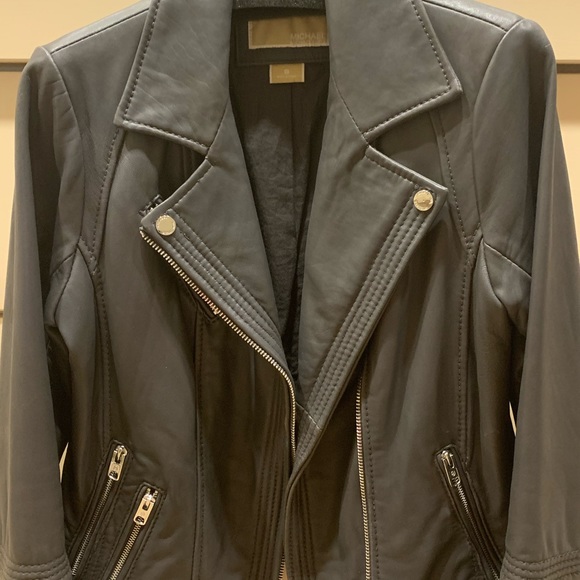 Michael Michael Kors leather Moro jacket - sz Sm - Picture 4 of 7